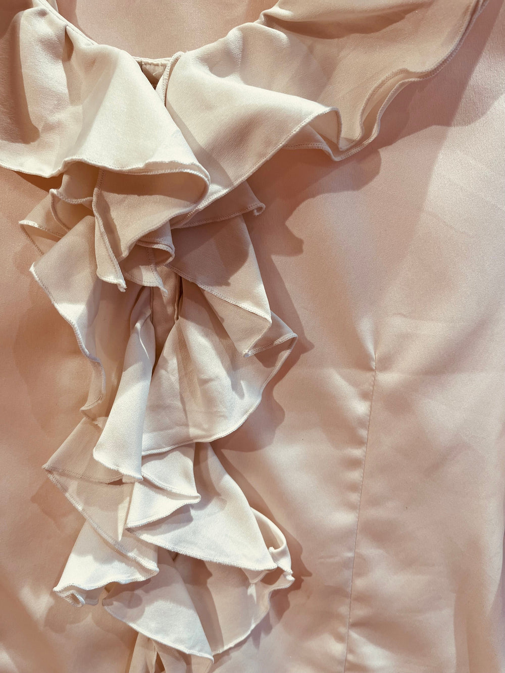 Vintage Vintage bluser S Vintagebluse -  194 Hvit foss, str S