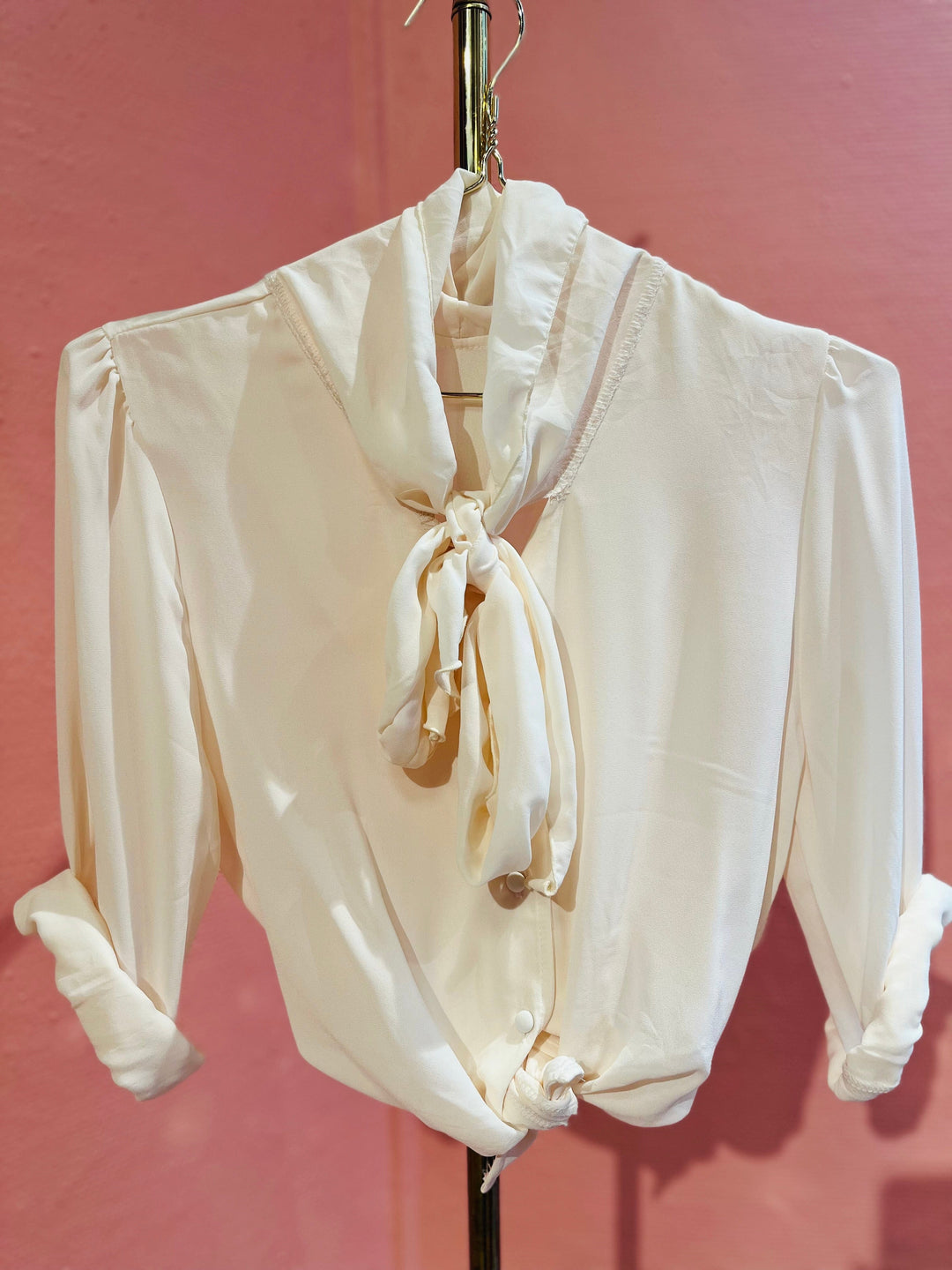 Vintage Vintage bluser S Vintagebluse -  196 Creamy dream, str S