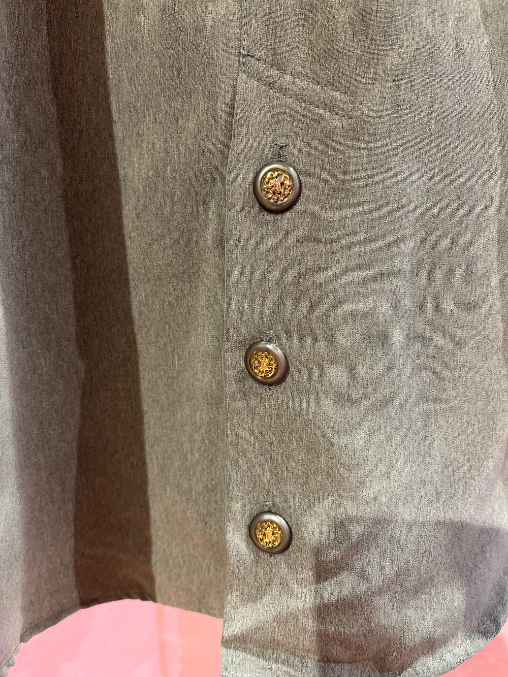 Vintage Vintage bluser XL Vintagebluse - 203 Skogsbunn, str XL