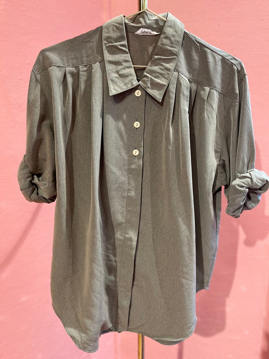 Vintage Vintage bluser XL Vintagebluse - 203 Skogsbunn, str XL