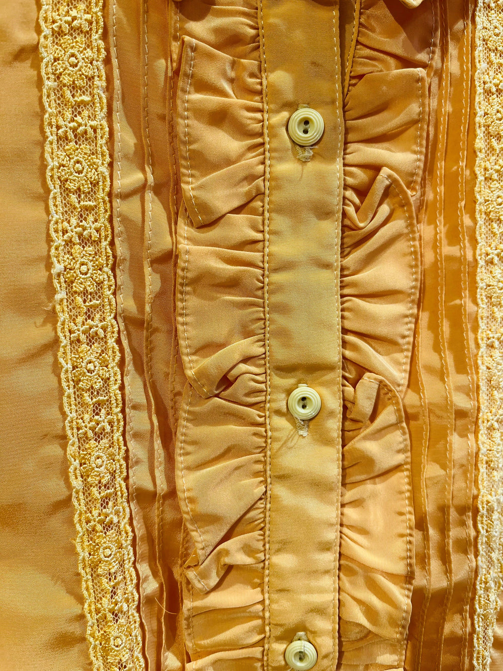 Vintage Vintage bluser XS Vintagebluse - 205 Peachy, str XS