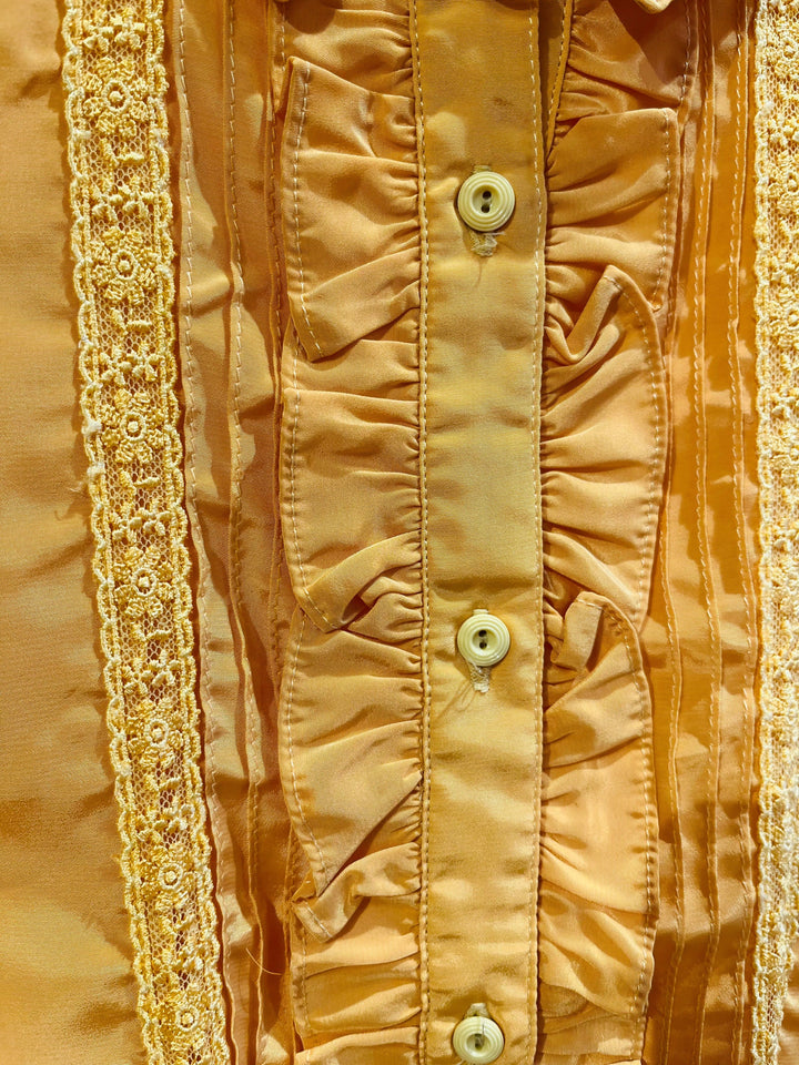 Vintage Vintage bluser XS Vintagebluse - 205 Peachy, str XS