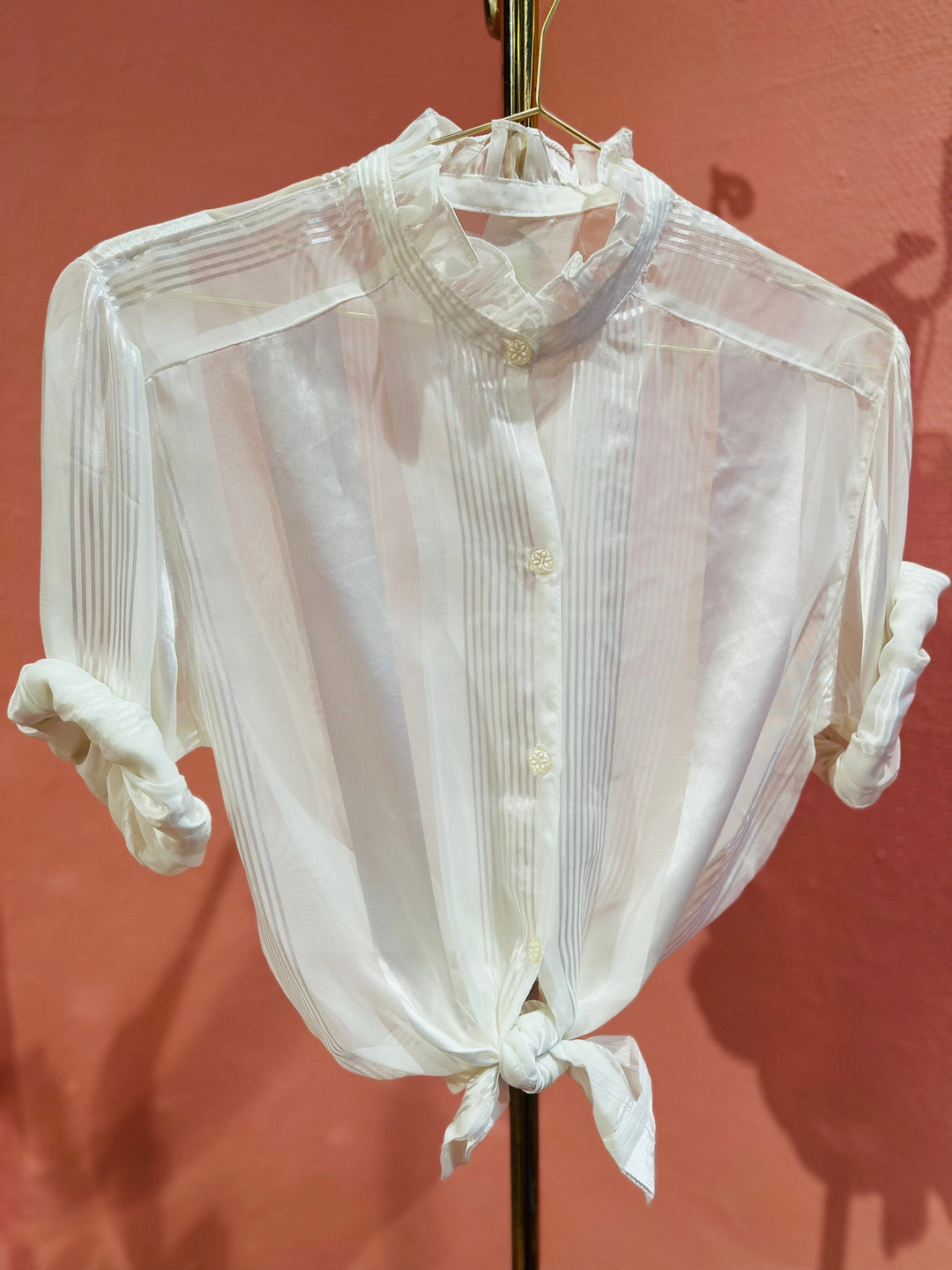 Vintage Vintage bluser S Vintagebluse -  219 Glans, str S