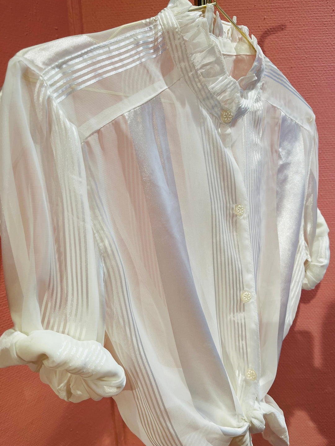 Vintage Vintage bluser S Vintagebluse -  219 Glans, str S