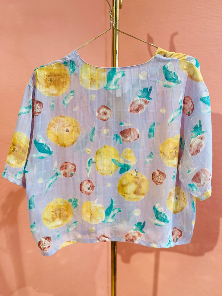 Vintage Vintage bluser L Vintagebluse - 248 Fruity str L