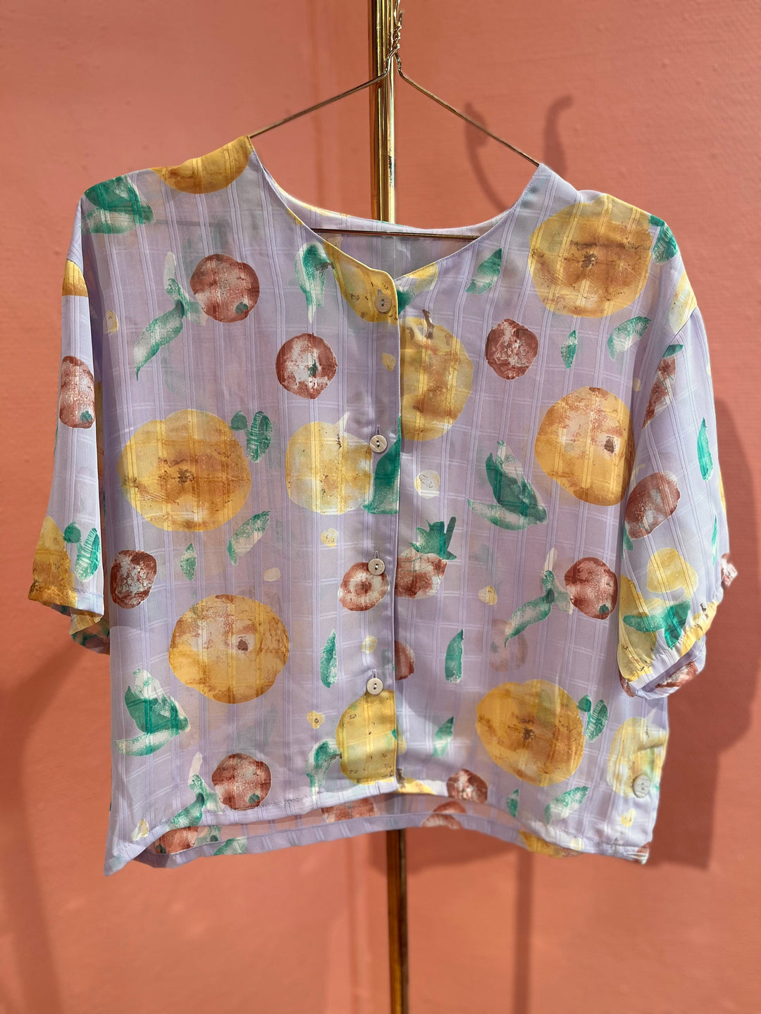 Vintage Vintage bluser L Vintagebluse - 248 Fruity str L