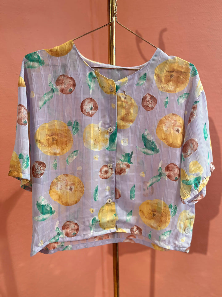 Vintage Vintage bluser L Vintagebluse - 248 Fruity str L