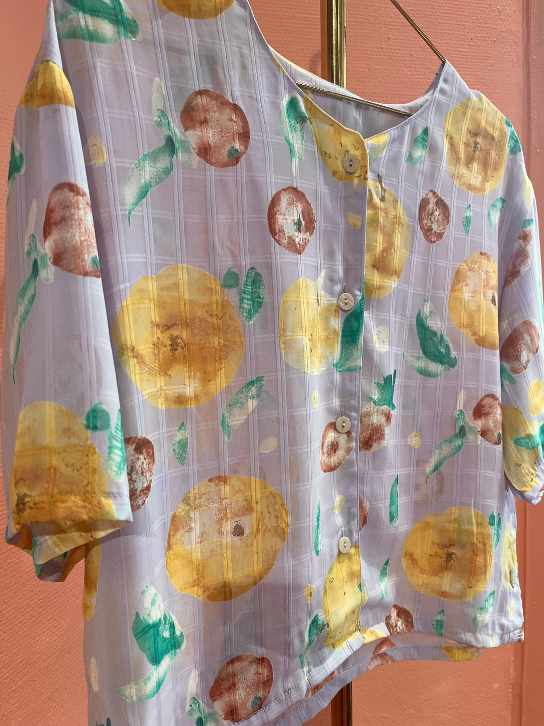 Vintage Vintage bluser L Vintagebluse - 248 Fruity str L