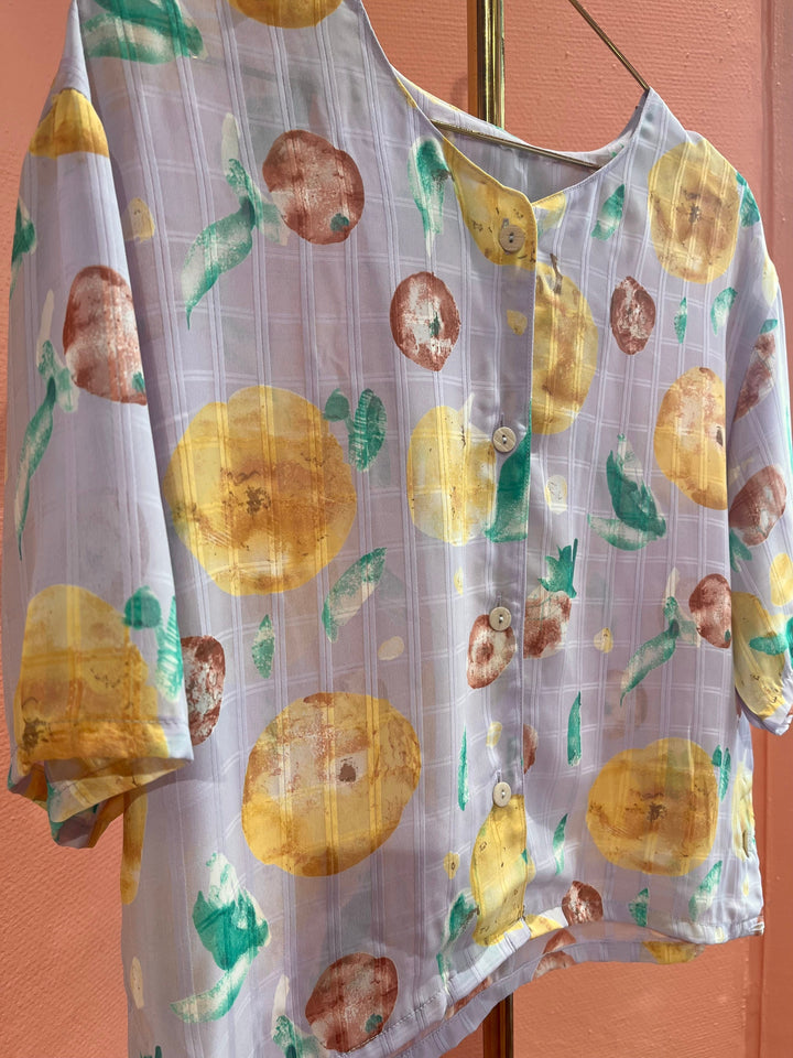 Vintage Vintage bluser L Vintagebluse - 248 Fruity str L