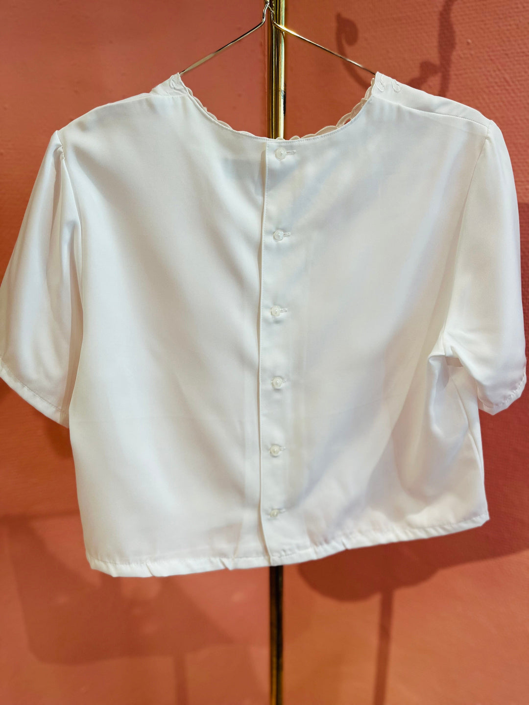 Vintage Vintage bluser S Vintagebluse - 251 Snøhvit str S