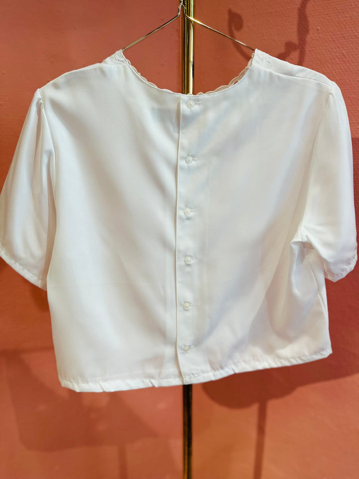 Vintage Vintage bluser S Vintagebluse - 251 Snøhvit str S