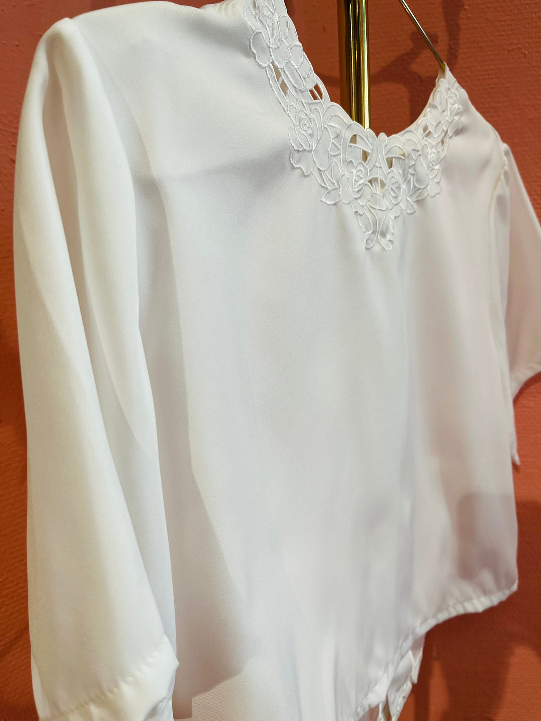 Vintage Vintage bluser S Vintagebluse - 251 Snøhvit str S