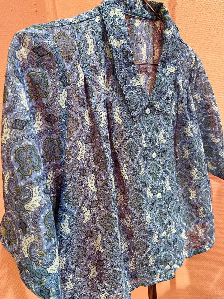 Vintage Vintage bluser S Vintagebluse - 256 Nostalgi str S