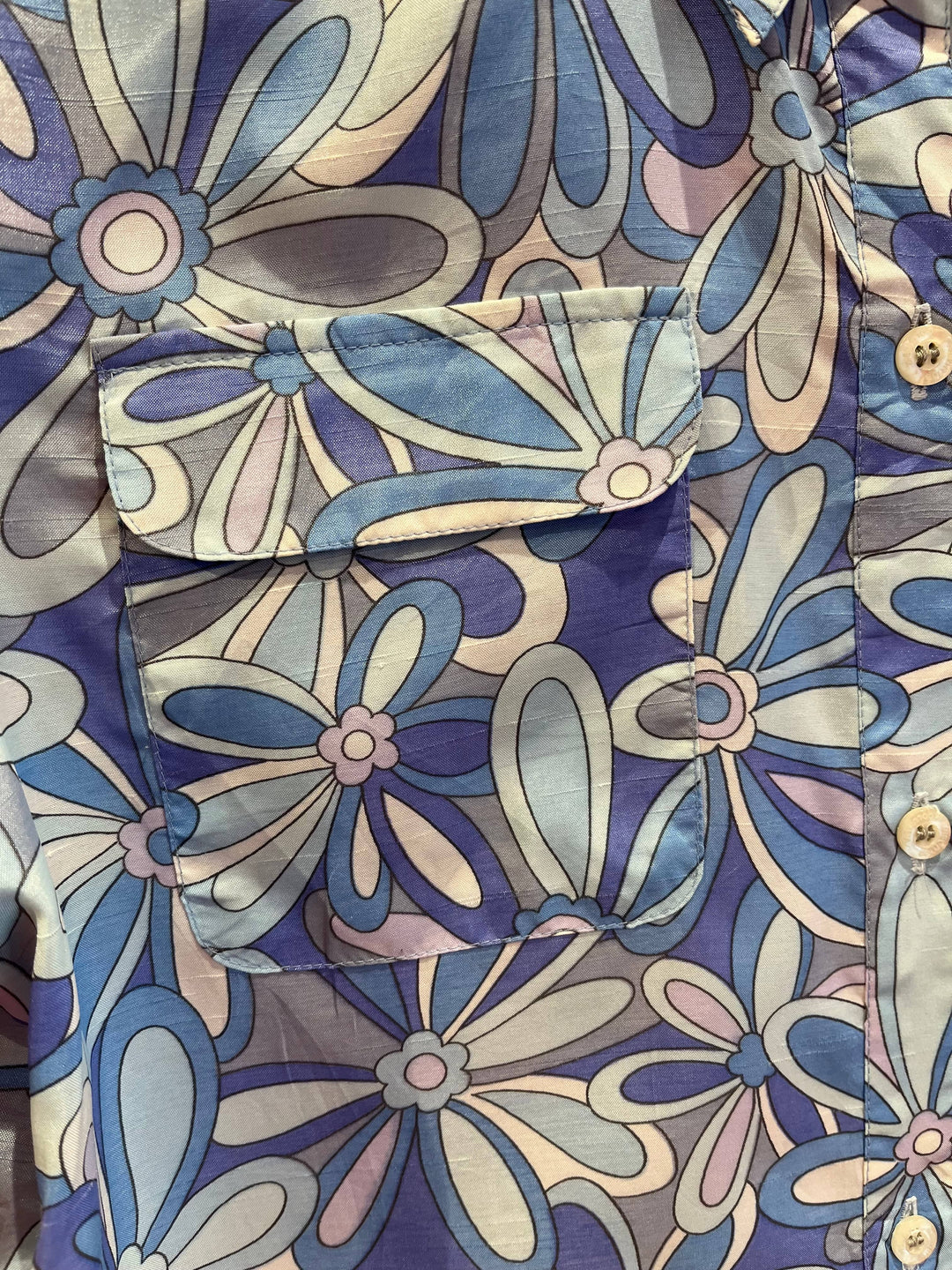 Vintage Vintage bluser XS Vintagebluse - 265 Retrofest str XS