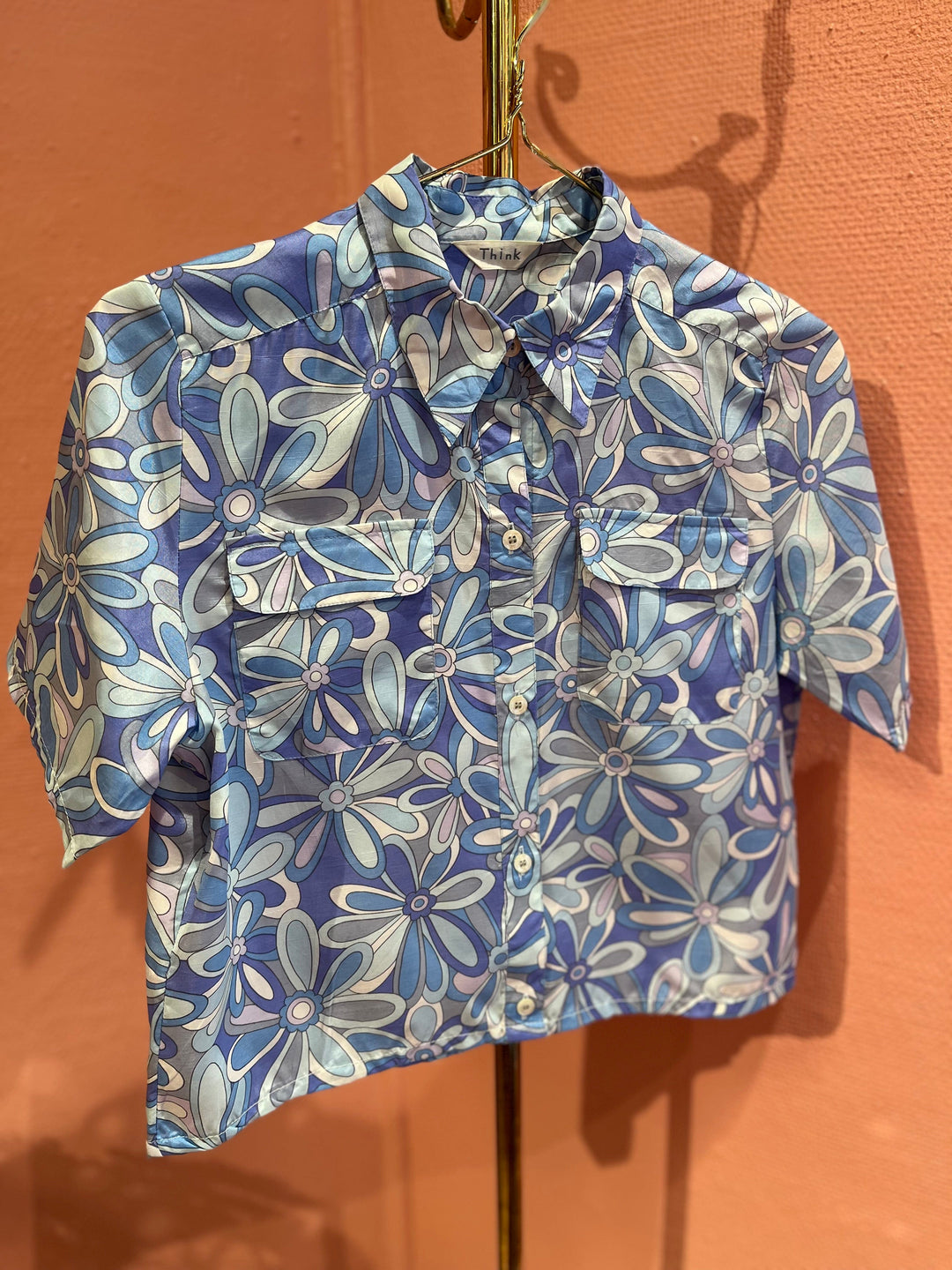 Vintage Vintage bluser XS Vintagebluse - 265 Retrofest str XS