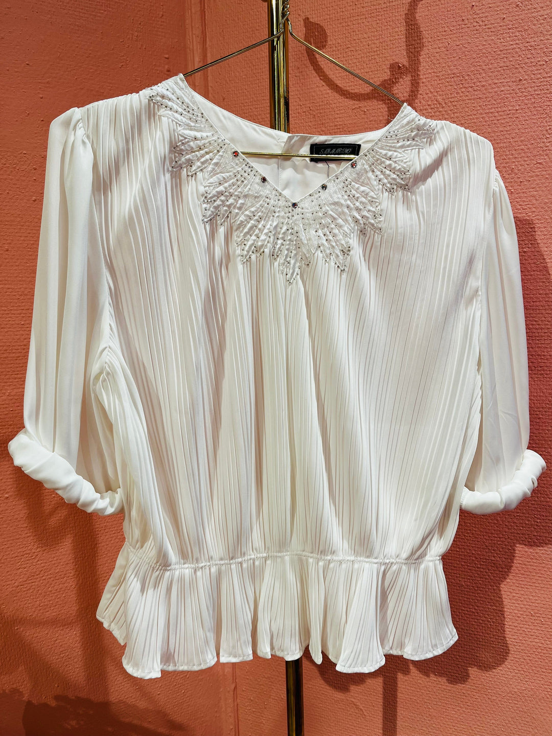 Vintage Vintage bluser S Vintagebluse - 272 Snødronning str S