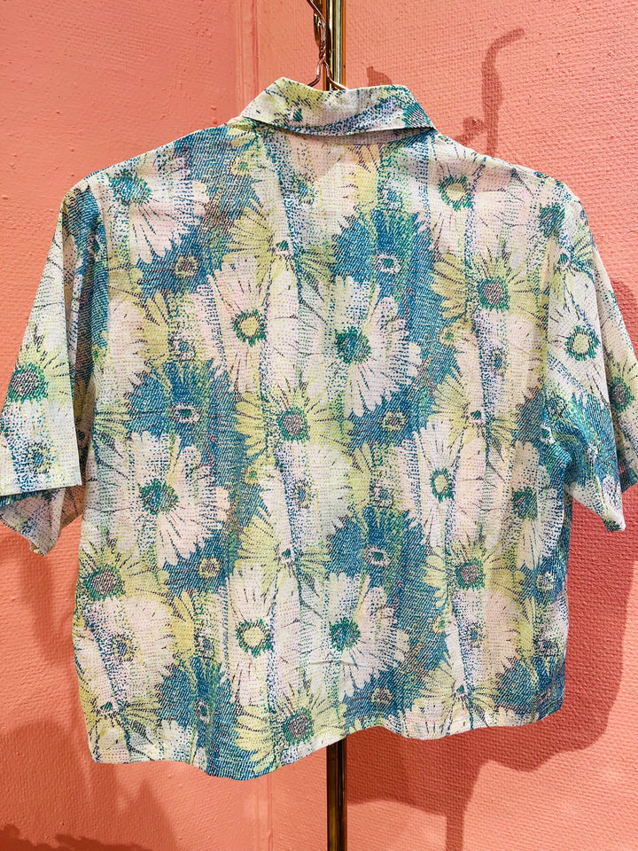 Vintage Vintage bluser M Vintagebluse - 273 Shades of green str M