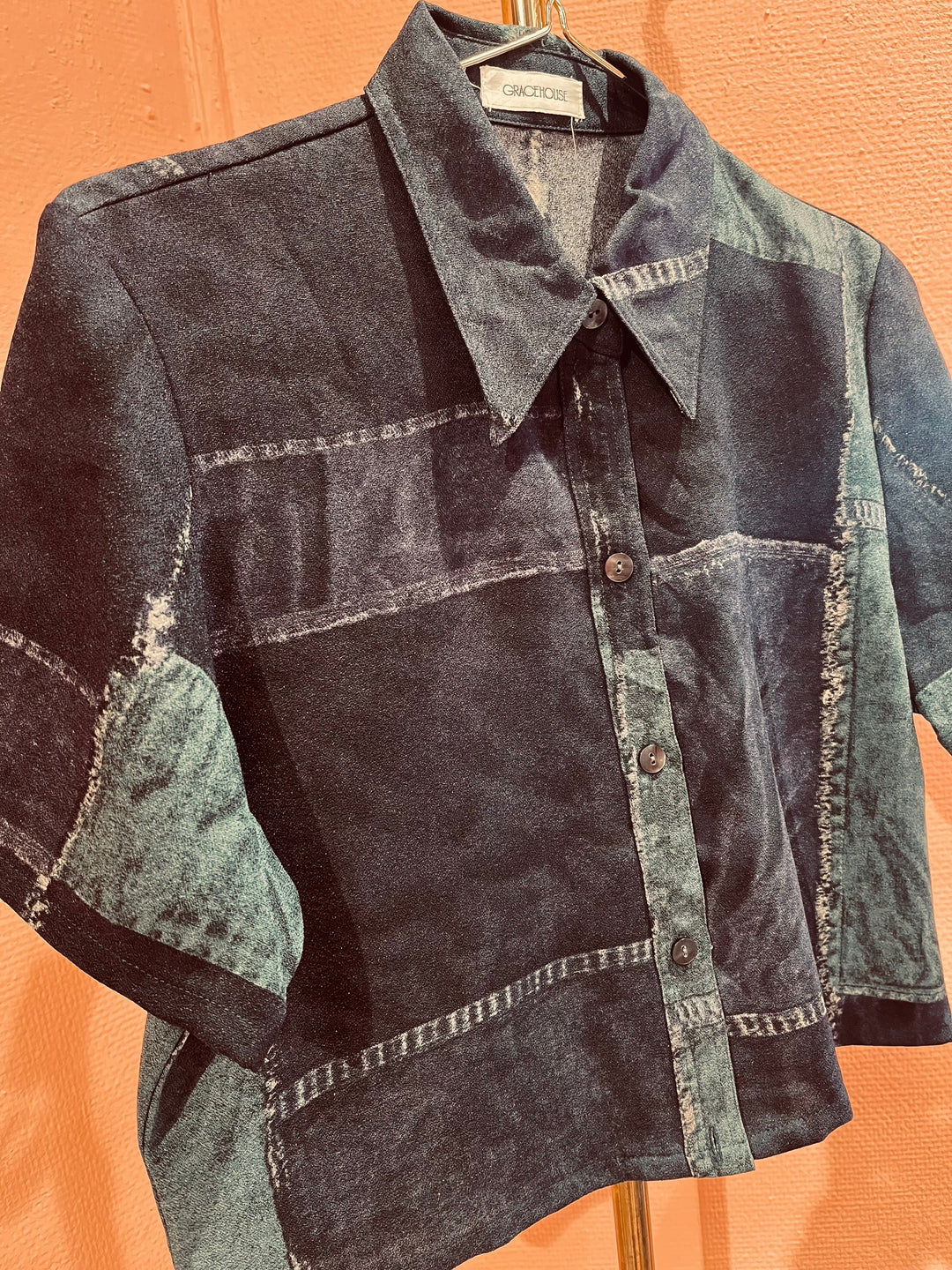 Vintage Vintage bluser S Vintagebluse - 279 Not denim str S