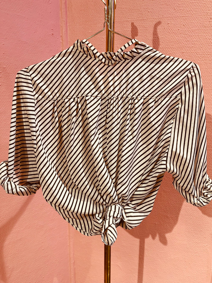 Vintage Vintage bluser S Vintagebluse - 334 Latte str S