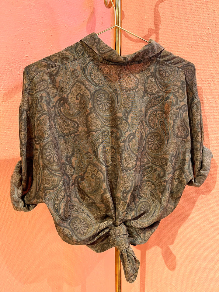 Vintage Vintage bluser XL Vintagebluse - 338 Jord str XL