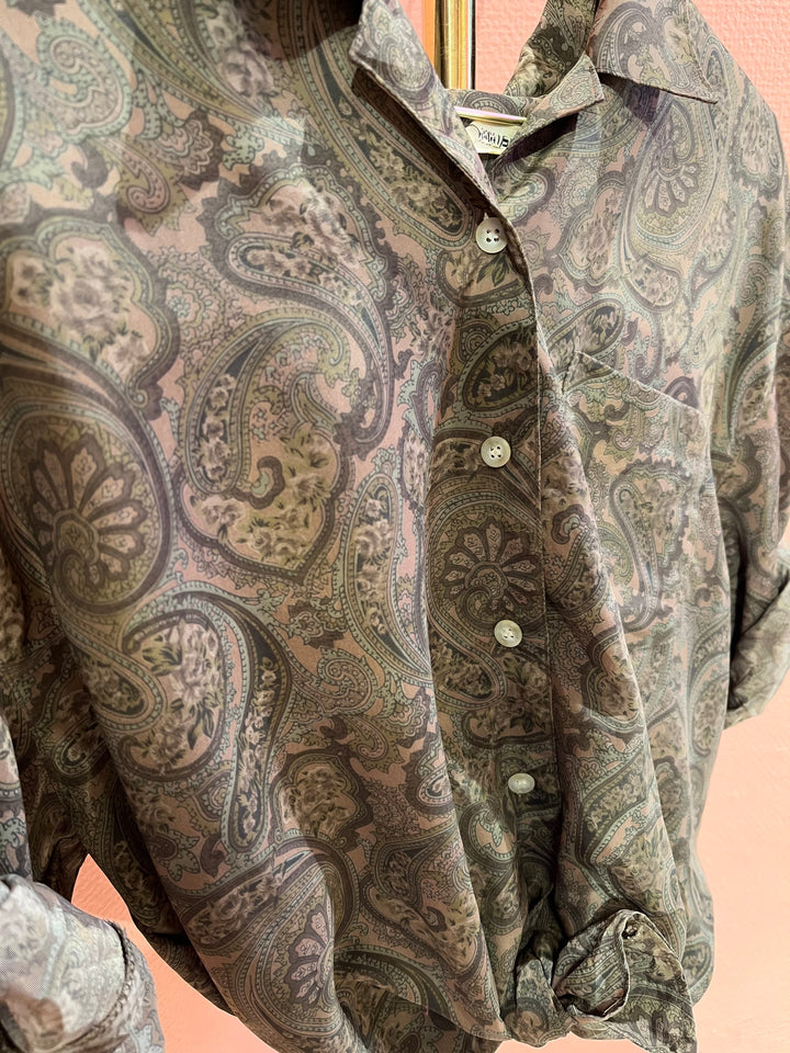 Vintage Vintage bluser XL Vintagebluse - 338 Jord str XL