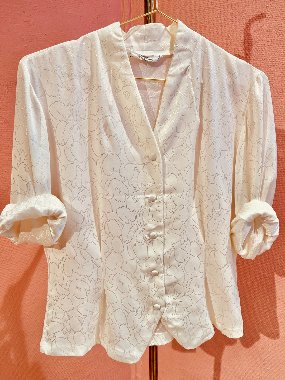 Vintage Vintage bluser S Vintagebluse - 341 Silkespinn str S
