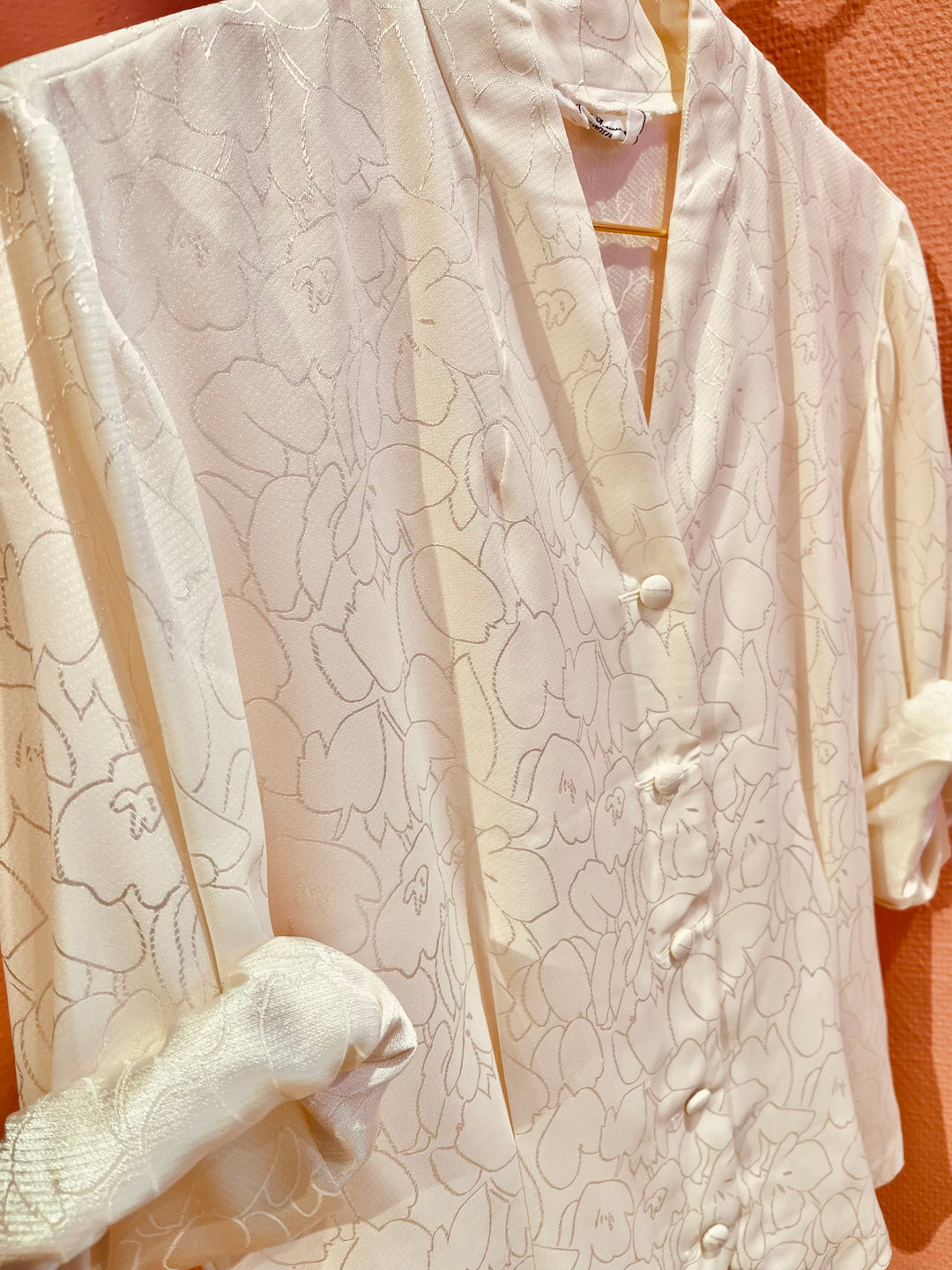 Vintage Vintage bluser S Vintagebluse - 341 Silkespinn str S
