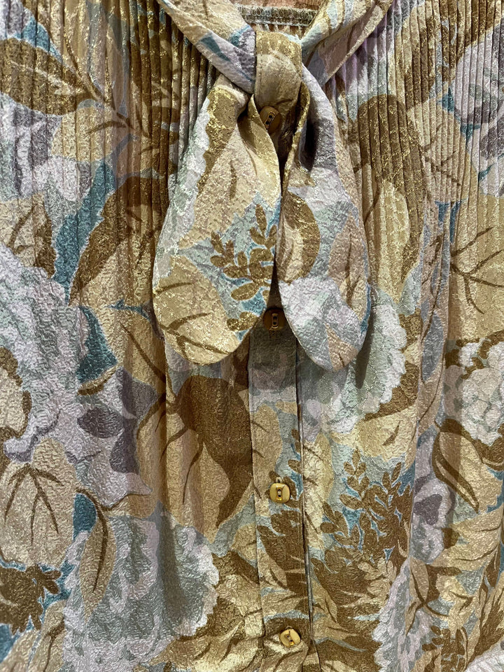 Vintage Vintage bluser S Vintagebluse - 346 Bladverk str S