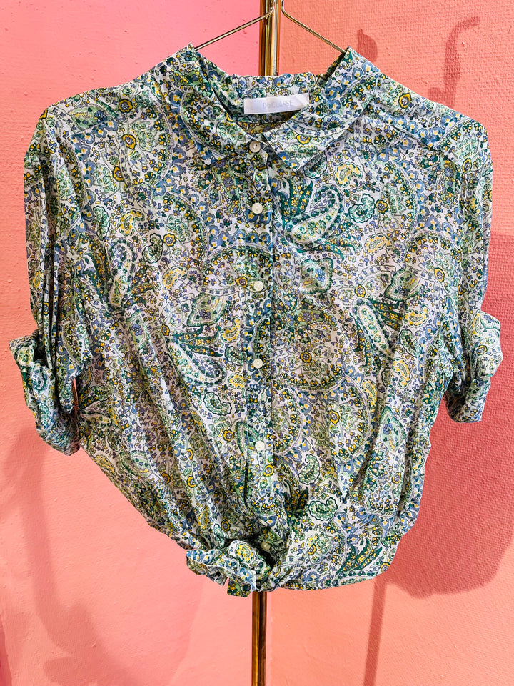 Vintage Vintage bluser S Vintagebluse - 351 Grønn Glede str S
