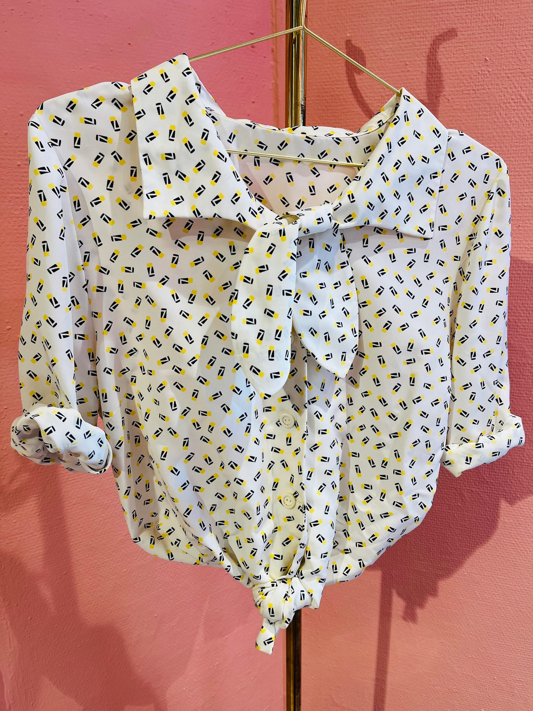 Vintage Vintage bluser M Vintagebluse - 353 Sunny Lipstick str M