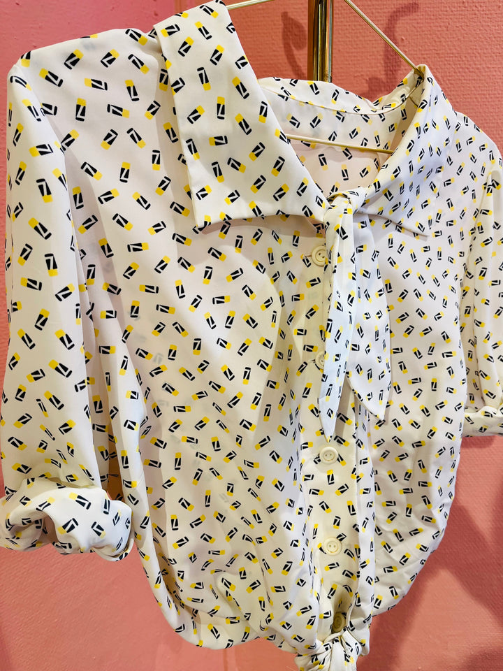 Vintage Vintage bluser M Vintagebluse - 353 Sunny Lipstick str M