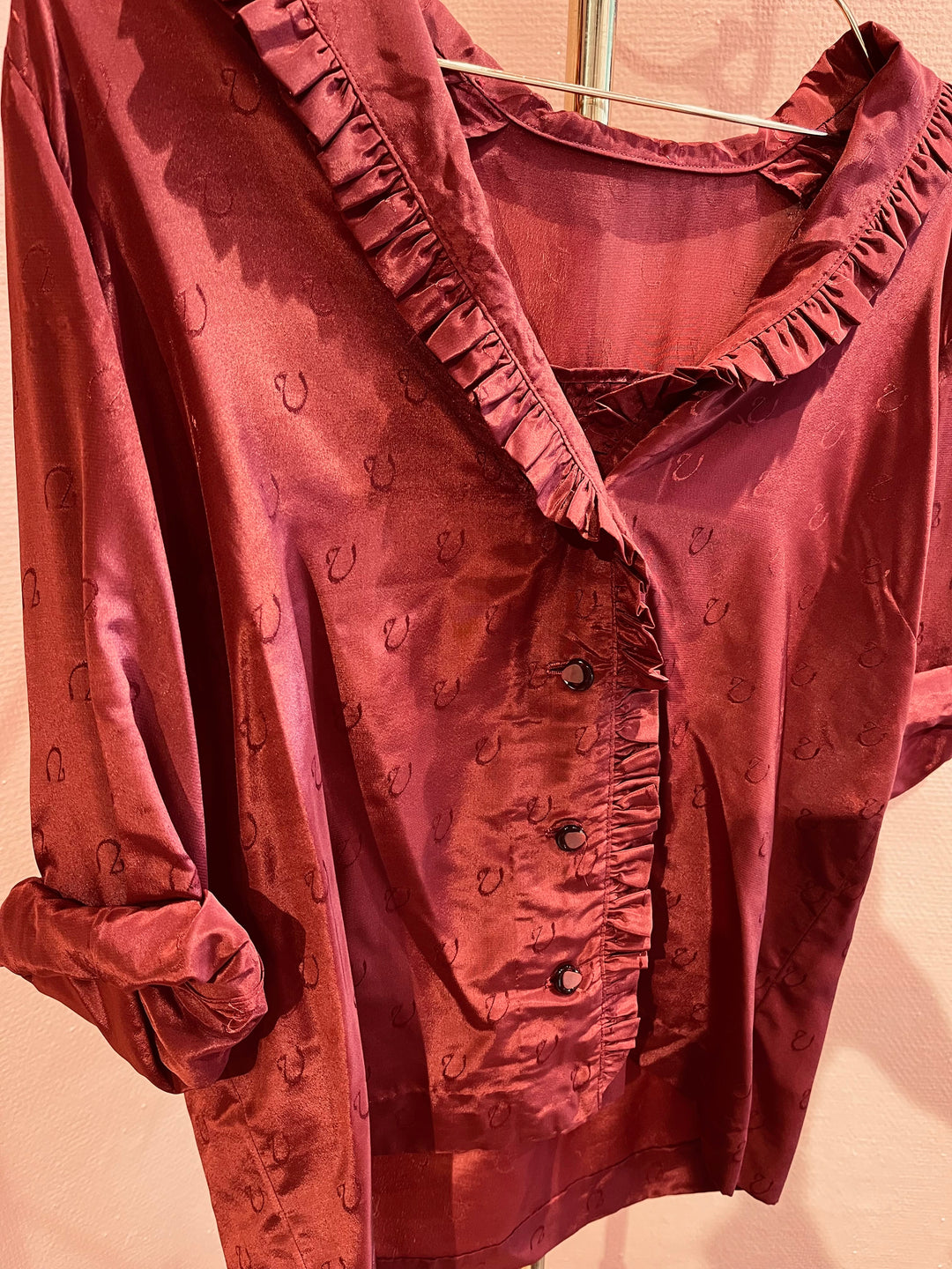 Vintage Vintage bluser M Vintagebluse - 354 Bølgeglimmer str M