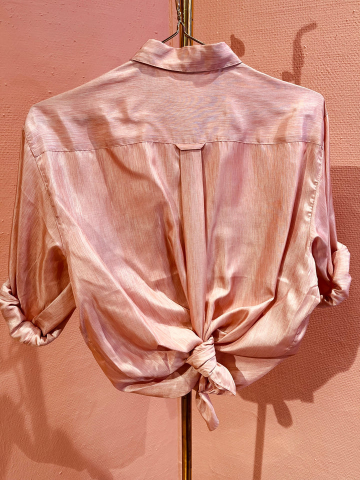 Vintage Vintage bluser M Vintagebluse - 357 Rosa glans str M