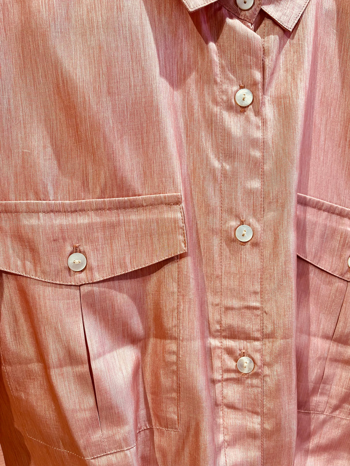 Vintage Vintage bluser M Vintagebluse - 357 Rosa glans str M