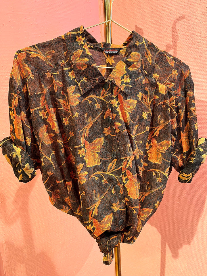 Vintage Vintage bluser L Vintagebluse - 359 Brent løv str L