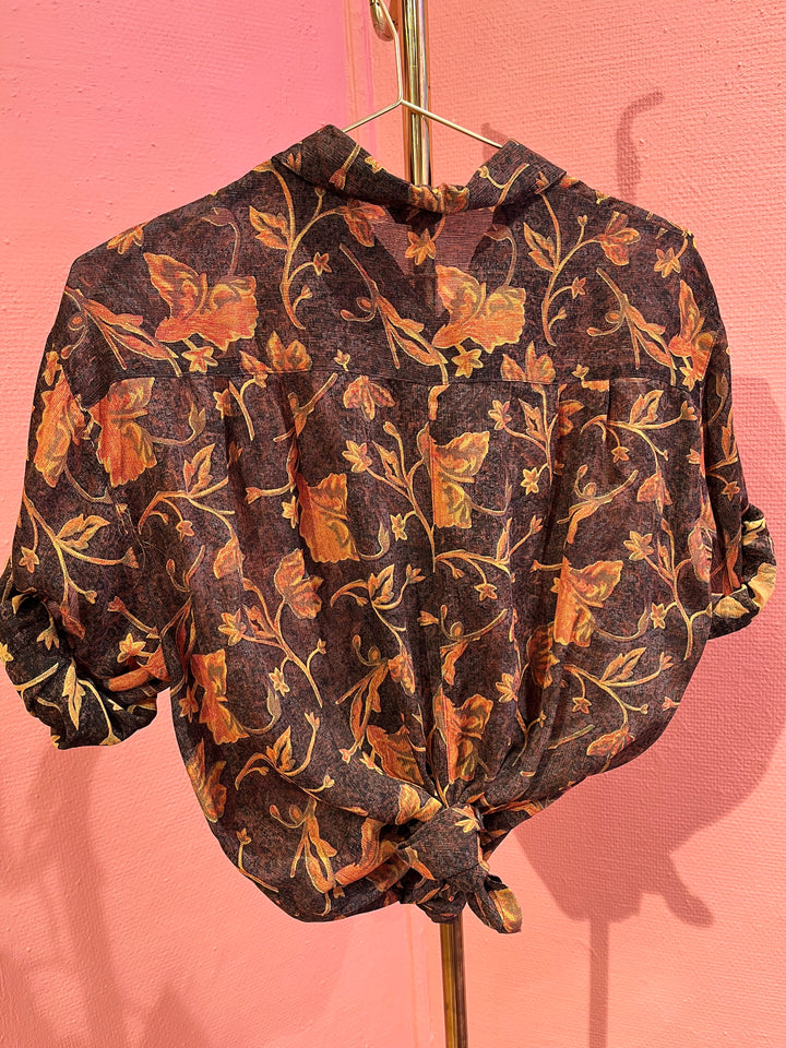 Vintage Vintage bluser L Vintagebluse - 359 Brent løv str L