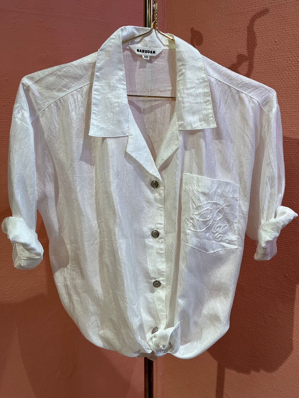 Vintage Vintage bluser M Vintagebluse - 364 Meringue str M