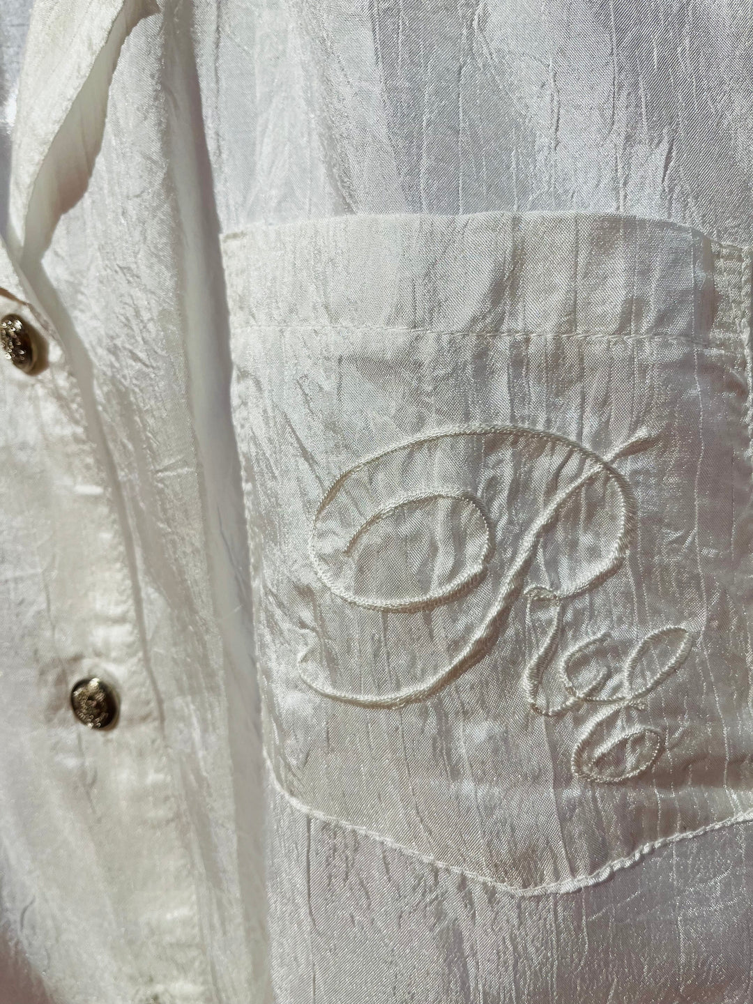 Vintage Vintage bluser M Vintagebluse - 364 Meringue str M