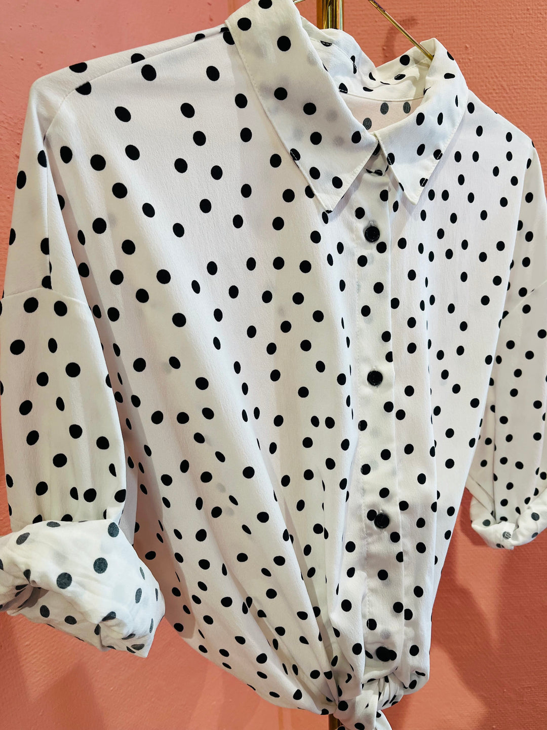 Vintage Vintage bluser L Vintagebluse - 368 Prikky str L