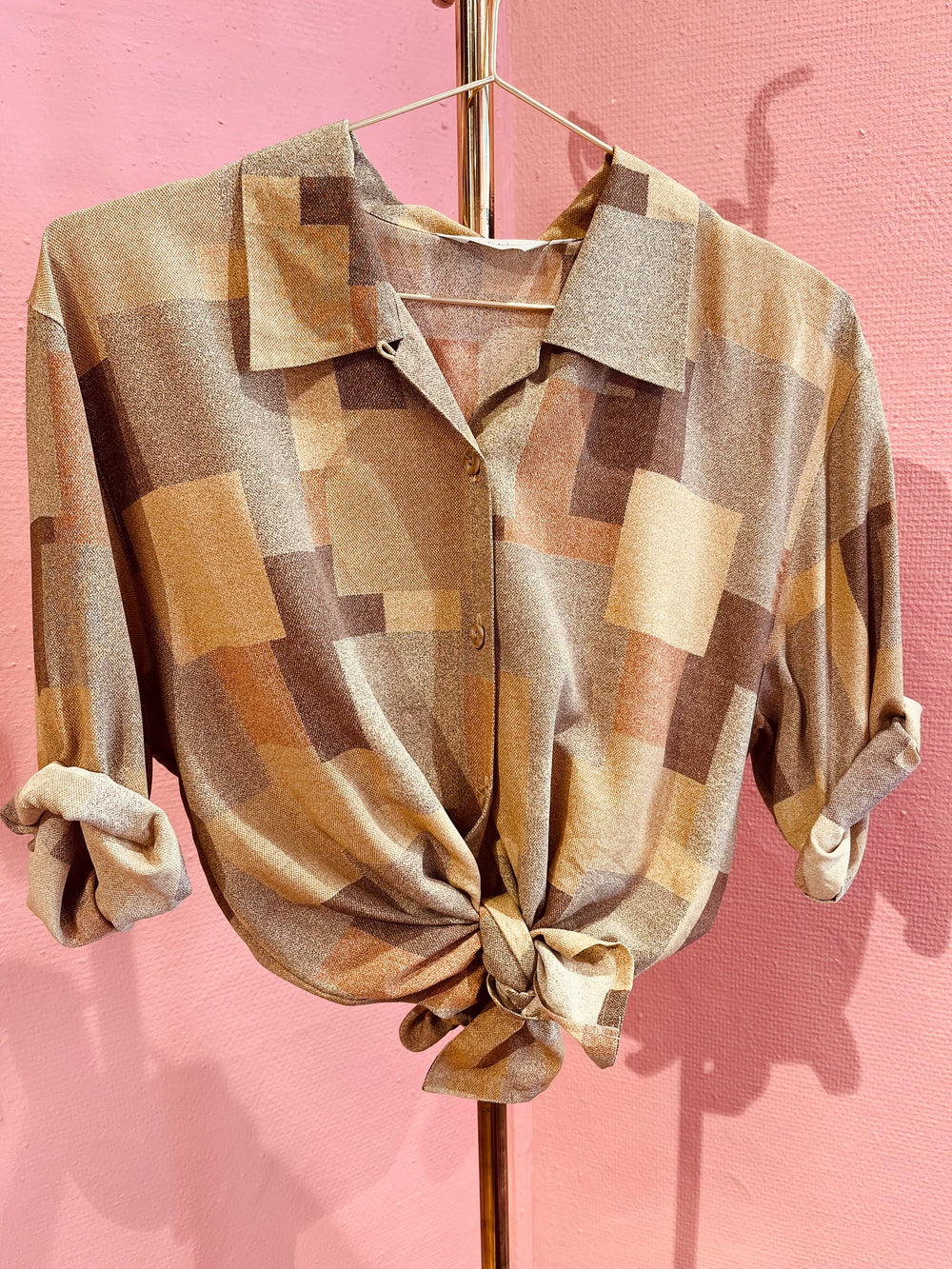Vintage Vintage bluser M Vintagebluse - 370 Geometrics str M