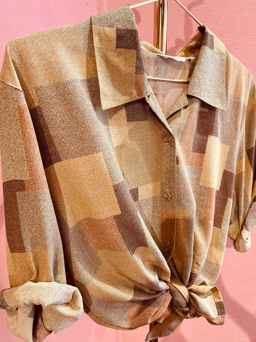 Vintage Vintage bluser M Vintagebluse - 370 Geometrics str M