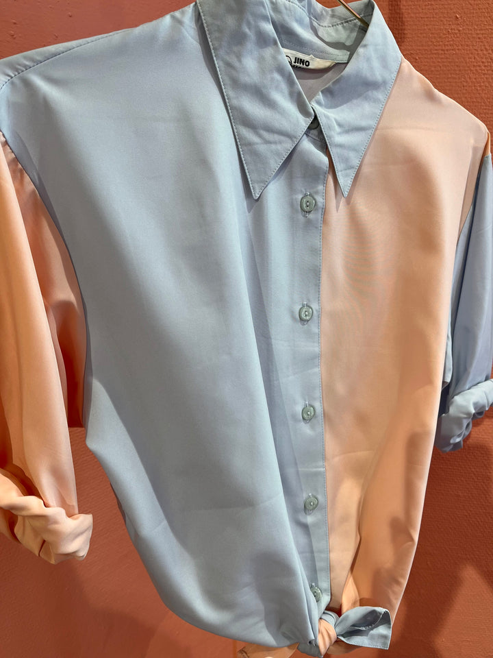 Vintage Vintage bluser M Vintagebluse - 371 Pastell pastry str M