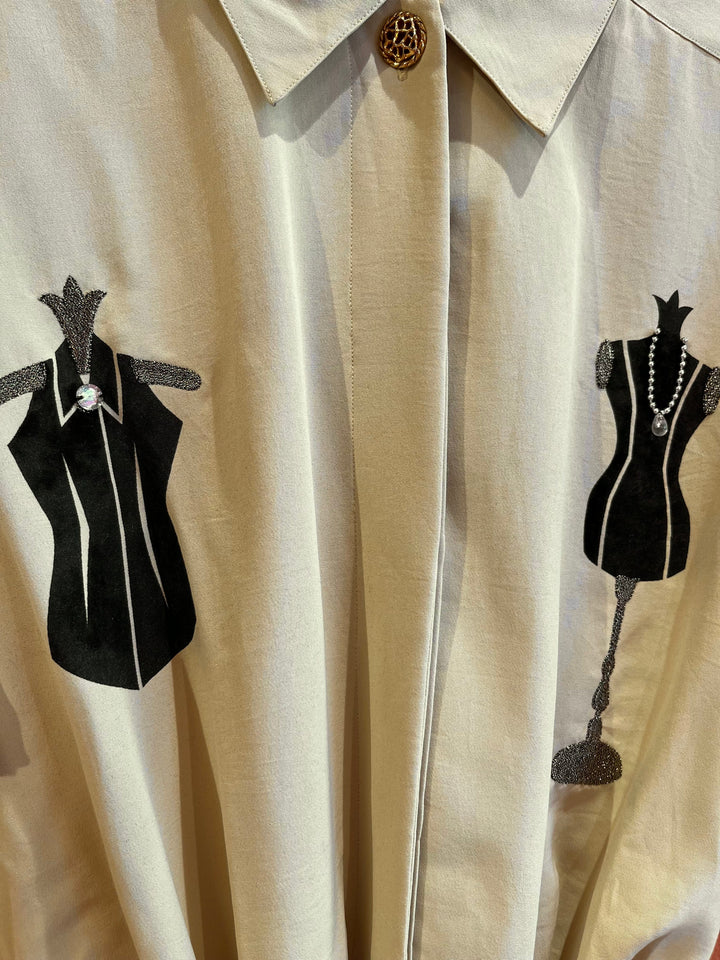 Vintage Vintage bluser XL Vintagebluse - 374 Designer str XL