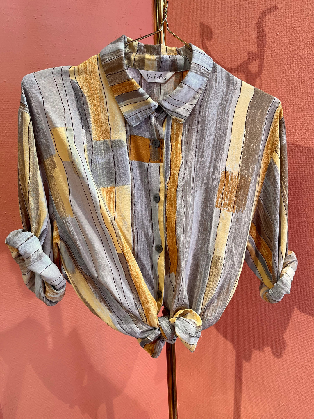 Vintage Vintage bluser M Vintagebluse - 376 Strek & strøk str M