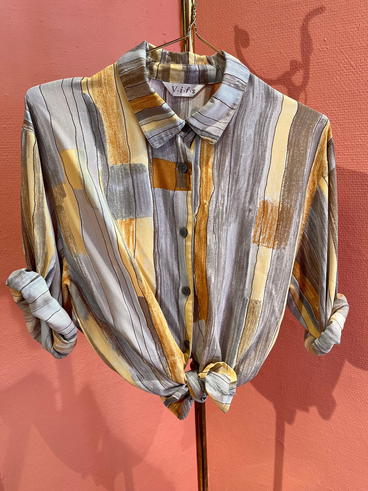 Vintage Vintage bluser M Vintagebluse - 376 Strek & strøk str M