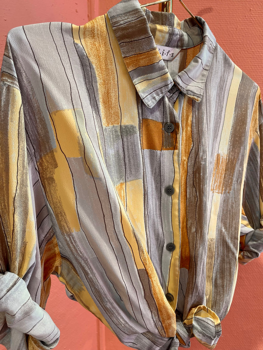 Vintage Vintage bluser M Vintagebluse - 376 Strek & strøk str M