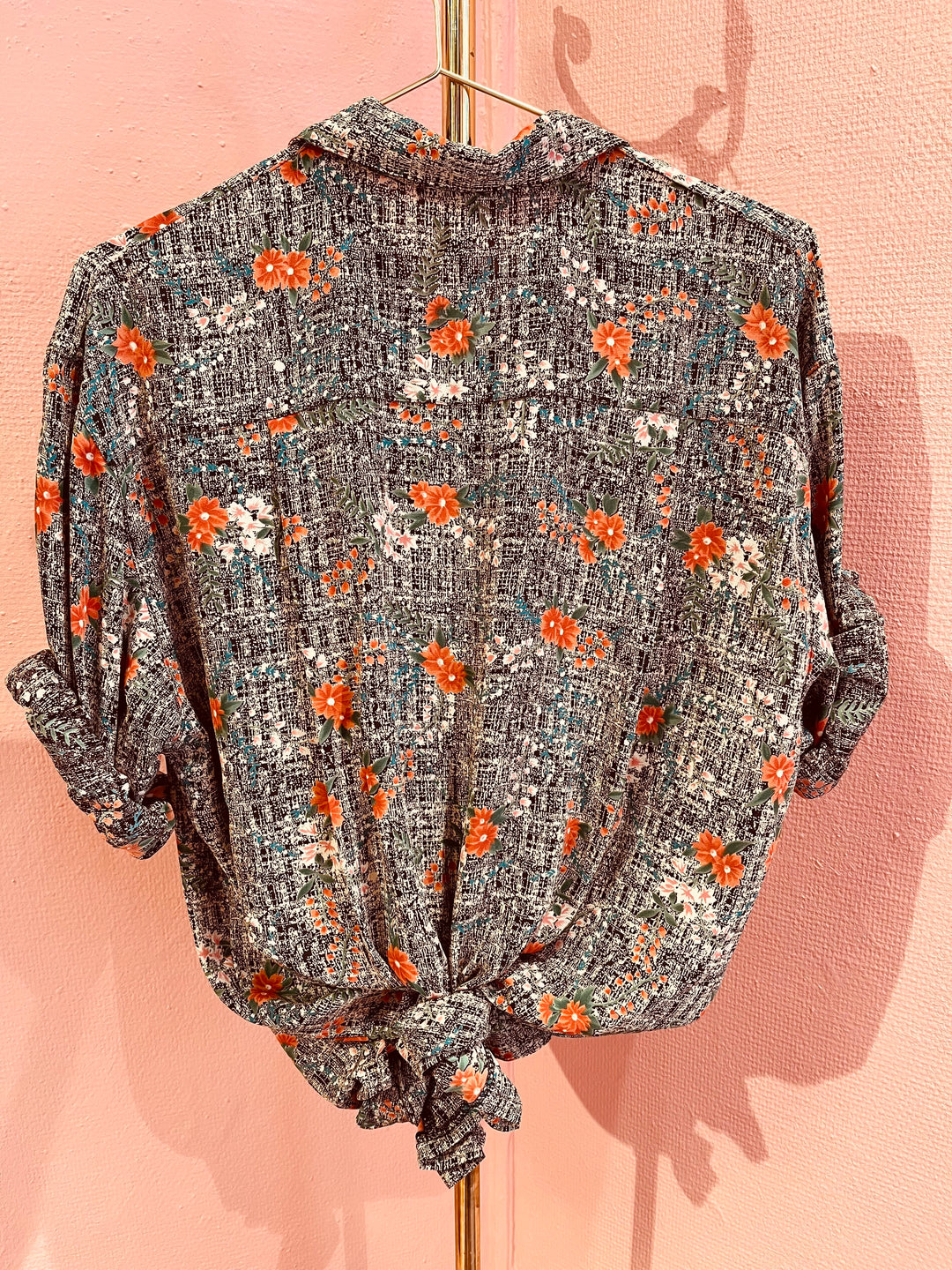 Vintage Vintage bluser XL Vintagebluse - 380 Orange blossom str XL