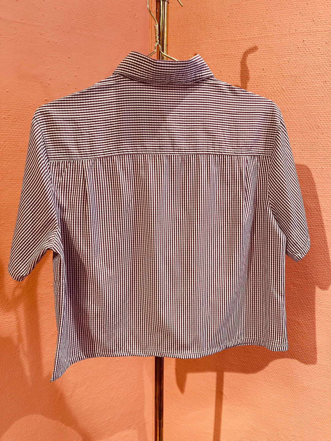Vintage Vintage bluser S Vintagebluse - 383 Gingham str S