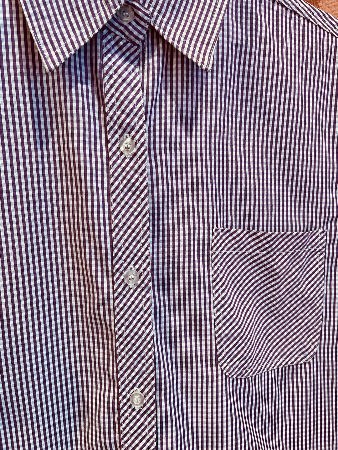 Vintage Vintage bluser S Vintagebluse - 383 Gingham str S