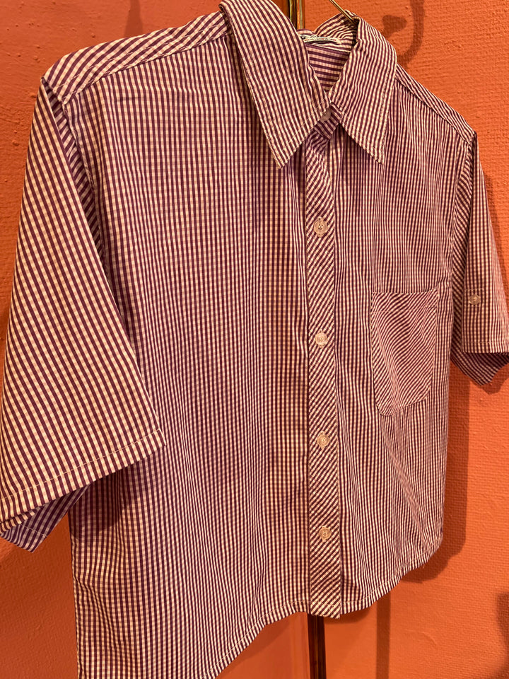 Vintage Vintage bluser S Vintagebluse - 383 Gingham str S